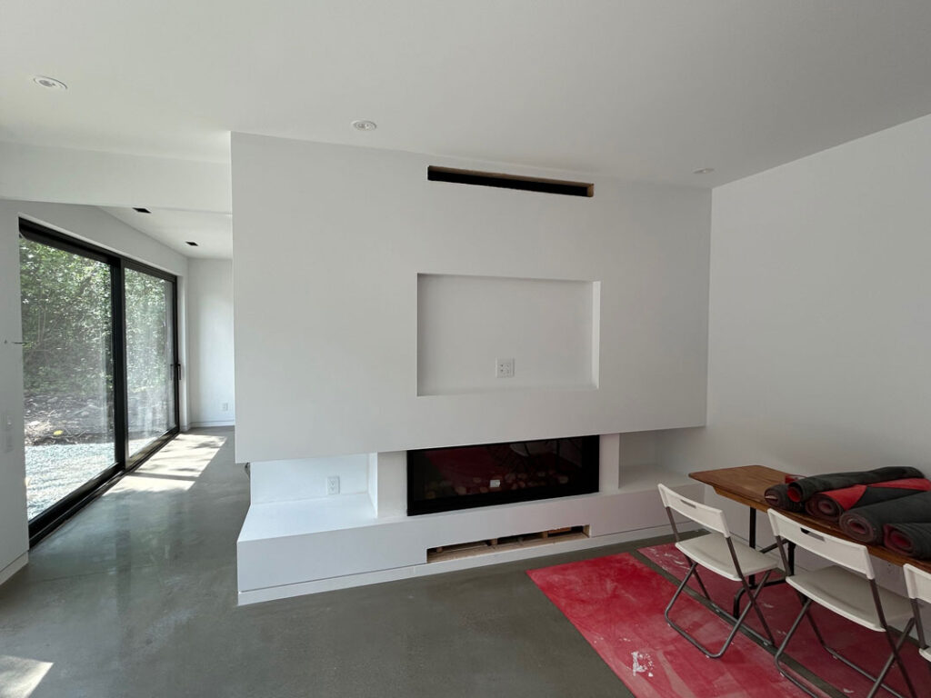 Foyer encastré au gaz de 60’’ de large